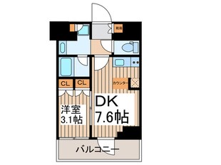 ミリアレジデンス蔵前の物件間取画像